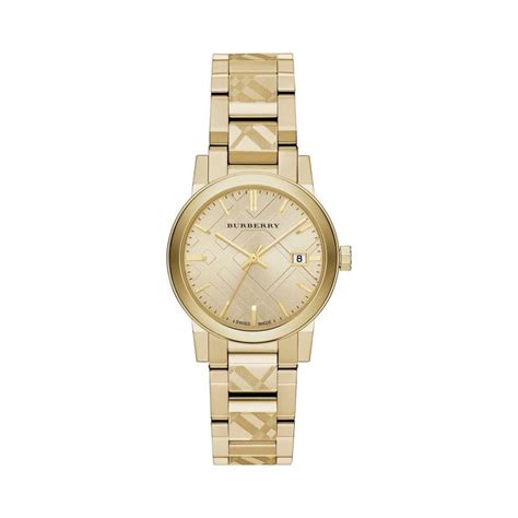 burberry the city watch gold